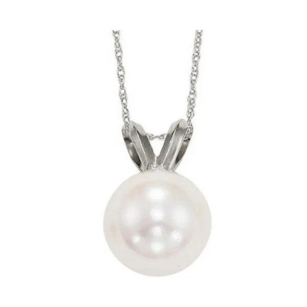 14Kt White Gold Pearl Pendant Pfaff Jewelers Grandville, MI
