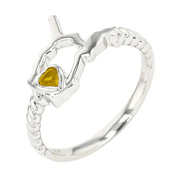 Silver Citrine 1/10Ctw Ring Pfaff Jewelers Grandville, MI