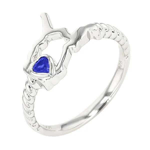 Silver Sapphire 1/10Ctw Ring Pfaff Jewelers Grandville, MI