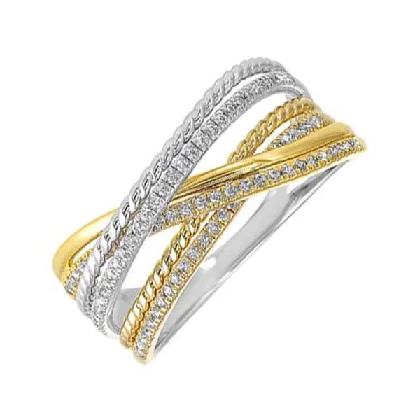 10Kt White Yellow Gold Diamond 1/5Ctw Ring Pfaff Jewelers Grandville, MI