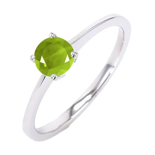 Silver Peridot 5/8Ctw Ring Pfaff Jewelers Grandville, MI