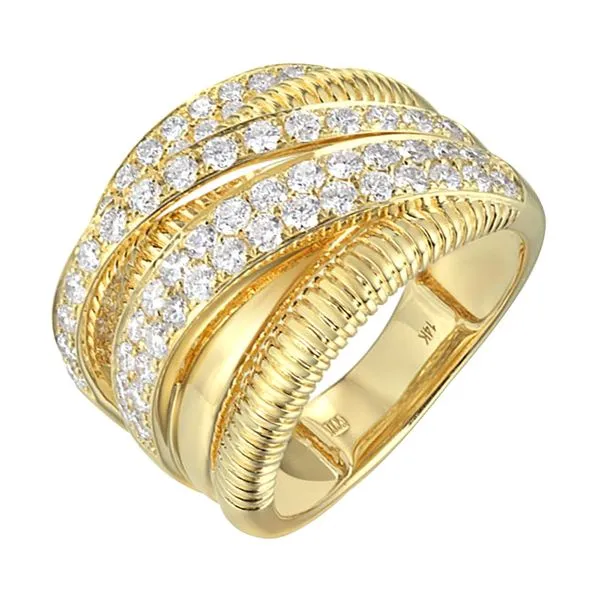 14Kt Yellow Gold Diamond 1 1/3Ctw Ring Valentine's Fine Jewelry Dallas, PA