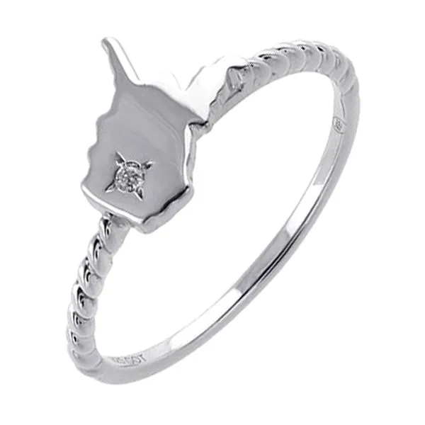 89 Facet Silver Diamond 1/50Ctw Ring Pfaff Jewelers Grandville, MI