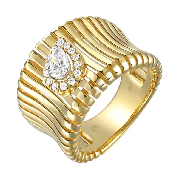 14Kt White Yellow Gold Diamond 3/8Ctw Ring SIERRA MOON Auburn, CA