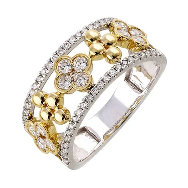 14Kt White Yellow Gold Diamond 3/4Ctw Ring SIERRA MOON Auburn, CA