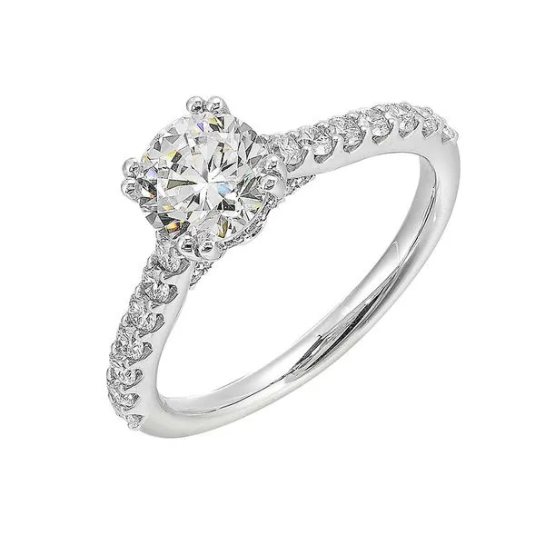 14Kt White Semi Mount 1/2Ctw For  Round Center SIERRA MOON Auburn, CA