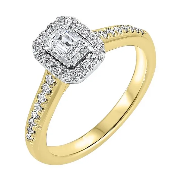 14Kt White Yellow Gold Diamond 5/8Ctw Ring Pfaff Jewelers Grandville, MI