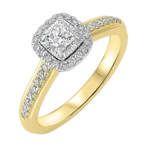 14Kt White Yellow Gold Diamond 5/8Ctw Ring Pfaff Jewelers Grandville, MI