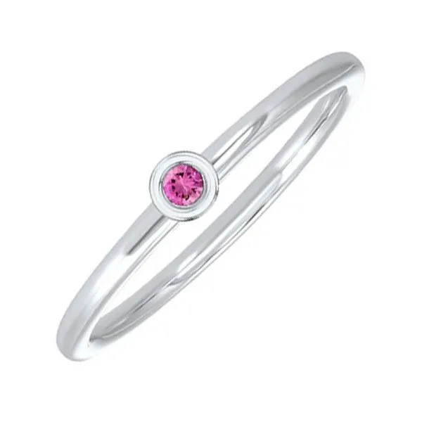 10Kt White Gold & Pink Tourmaline 1/20Ctw Ring Pfaff Jewelers Grandville, MI