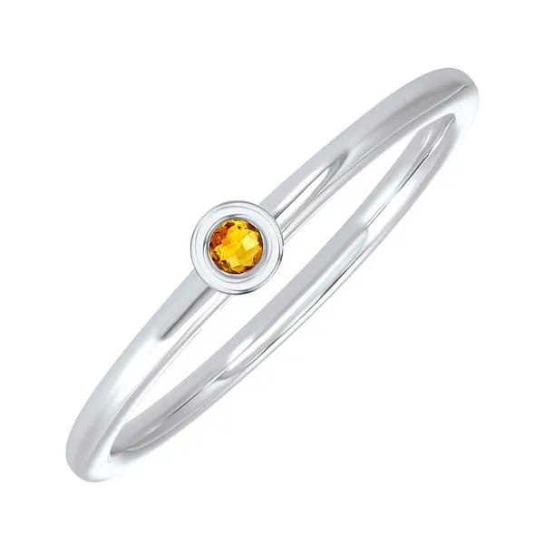 14Kt White Gold & Citrine 1/20Ctw Ring Pfaff Jewelers Grandville, MI