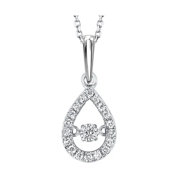 10Kt White Gold Diamond 1/5Ctw Pendant Pfaff Jewelers Grandville, MI