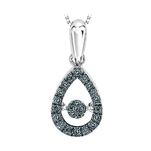 14Kt White Gold Diamond 1/5Ctw Pendant Castle Couture Fine Jewelry Manalapan, NJ
