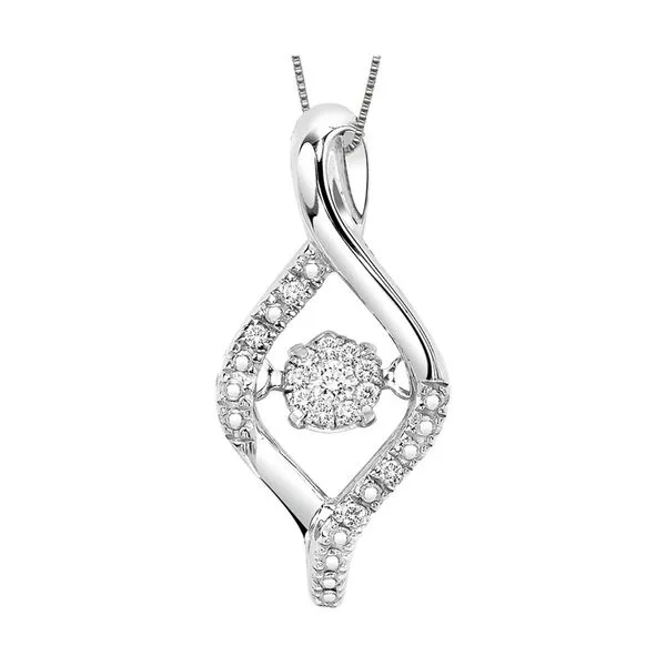 Silver White Diamond 1/15Ctw Pendant Woelk's House of Diamonds Russell, KS