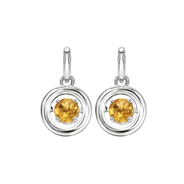 Silver White & Citrine 1/5Ctw Earring Pfaff Jewelers Grandville, MI