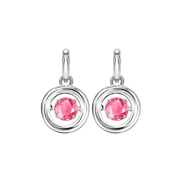 Silver White & Pink Tourmaline 1/5Ctw Earring Pfaff Jewelers Grandville, MI
