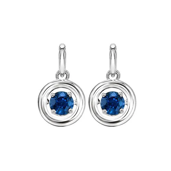 Silver White & Sapphire 1/3Ctw Earring Pfaff Jewelers Grandville, MI