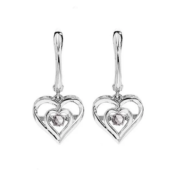 Silver White & Pink Tourmaline 1/6Ctw Earring Pfaff Jewelers Grandville, MI