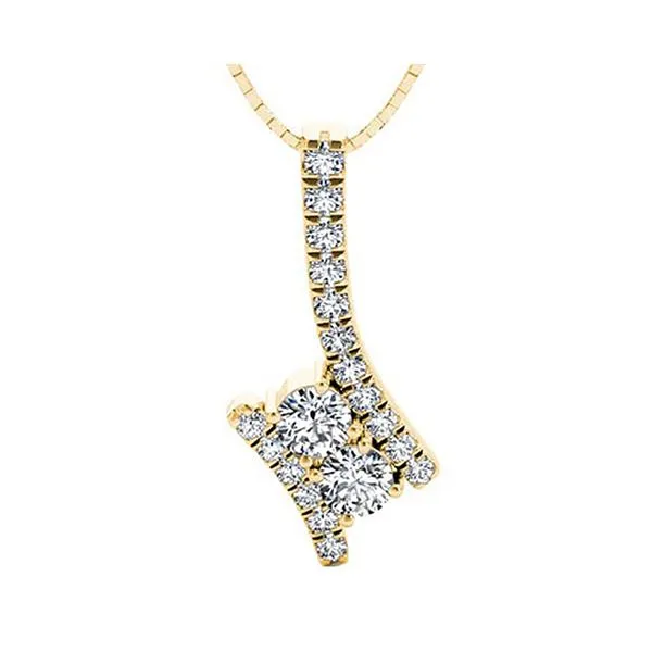 14Kt Yellow Gold Diamond 1/2Ctw Pendant SIERRA MOON Auburn, CA