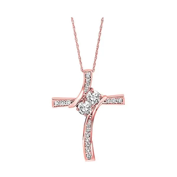 14Kt Rose Gold Diamond 1Ctw Pendant Pfaff Jewelers Grandville, MI