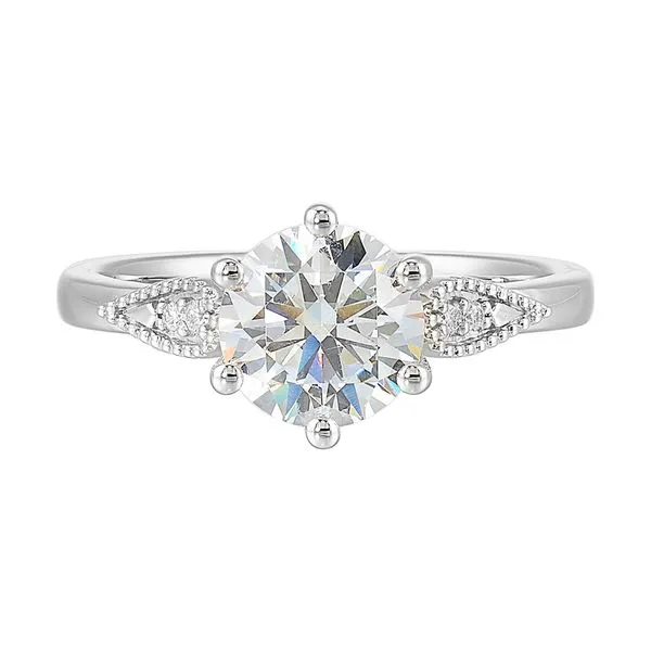 14Kt White Semi Mount 1/25Ctw For 1 1/2Ctw Round Center
 Image 2 Pfaff Jewelers Grandville, MI