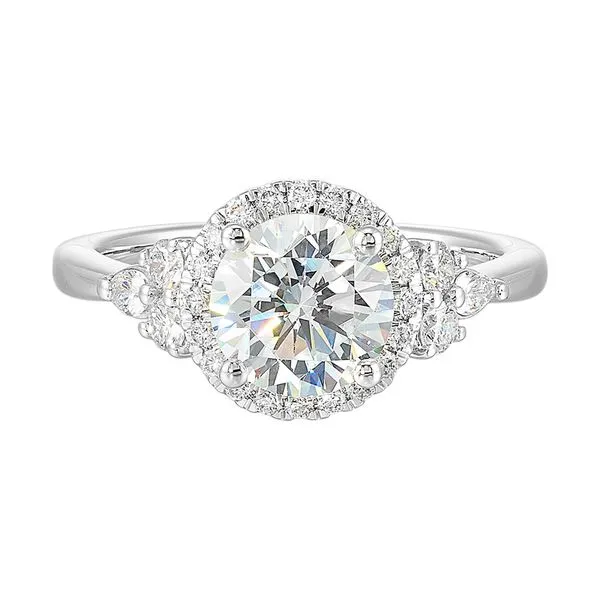 14Kt White Semi Mount 3/8Ctw For 1 1/2Ctw Round Center
 Image 2 Pfaff Jewelers Grandville, MI