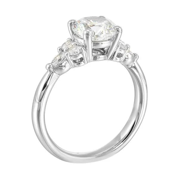 14Kt White Semi Mount 1/3Ctw For 2Ctw Round Center Image 3 Pfaff Jewelers Grandville, MI