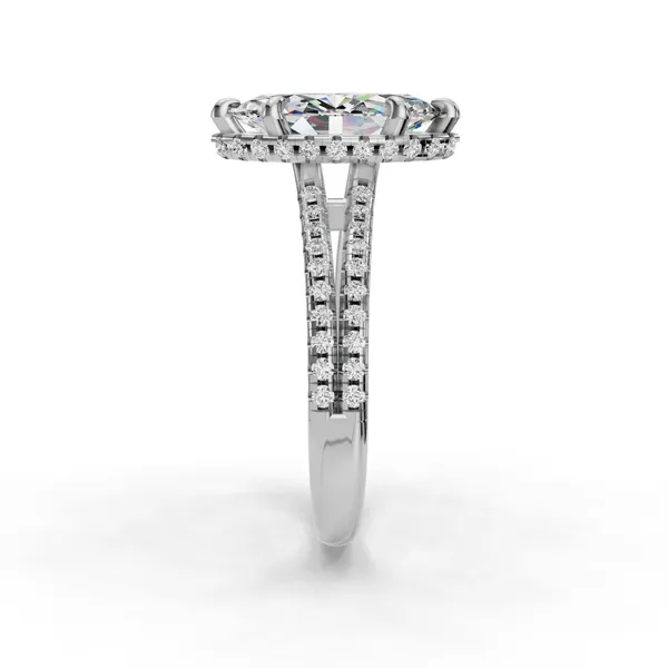 18K White Gold Marquise Engagement Ring Setting Image 3 SVS Fine Jewelry Oceanside, NY