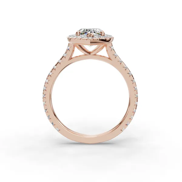 18K Rose Gold Marquise Engagement Ring Setting Image 2 SVS Fine Jewelry Oceanside, NY
