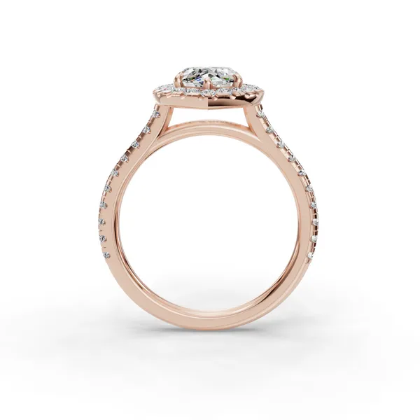 14K Rose Gold Marquise Engagement Ring Setting Image 2 SVS Fine Jewelry Oceanside, NY