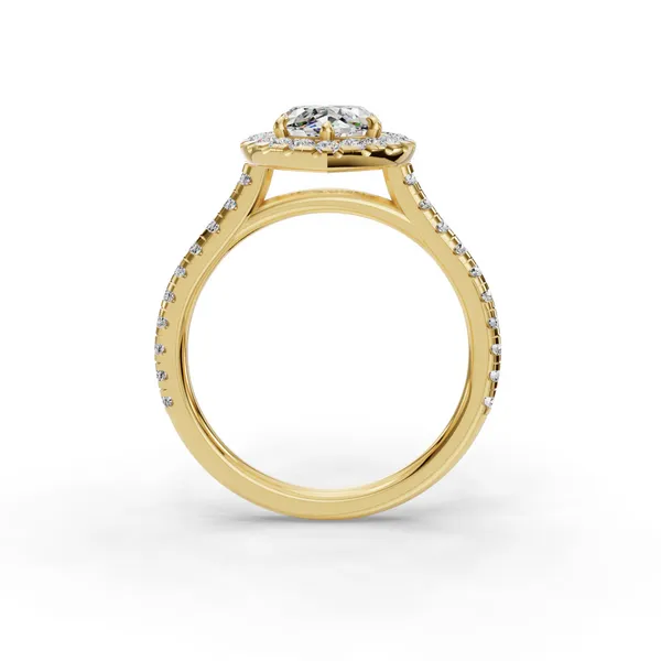 14K Yellow Gold Marquise Engagement Ring Setting Image 2 SVS Fine Jewelry Oceanside, NY