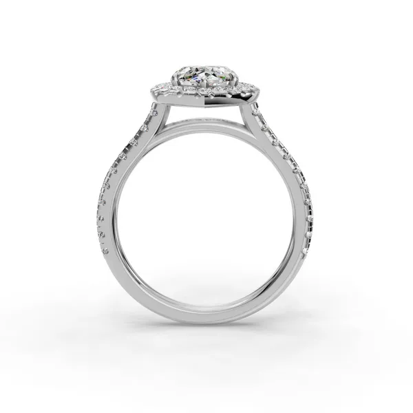 18K White Gold Marquise Engagement Ring Setting Image 2 SVS Fine Jewelry Oceanside, NY