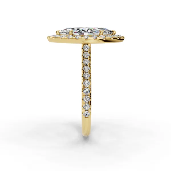 18K Yellow Gold Marquise Engagement Ring Setting Image 3 SVS Fine Jewelry Oceanside, NY