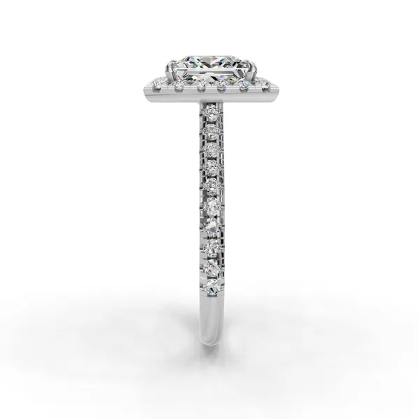 Platinum Princess Engagement Ring Setting Image 3 SVS Fine Jewelry Oceanside, NY