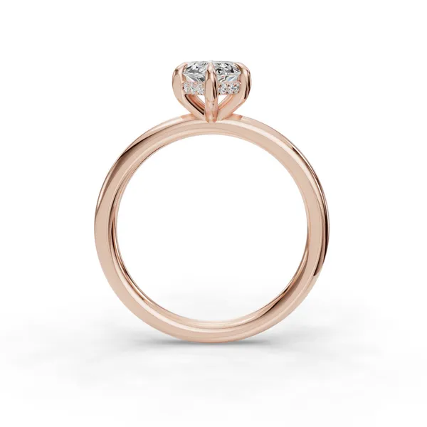 18K Rose Gold Marquise Engagement Ring Setting Image 2 SVS Fine Jewelry Oceanside, NY