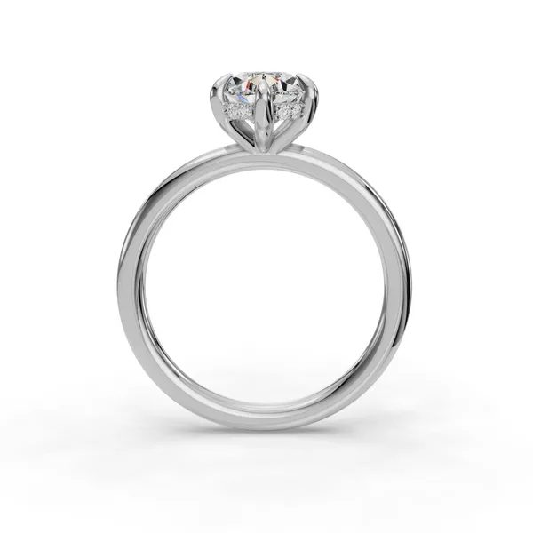 Platinum Pear Engagement Ring Setting Image 2 SVS Fine Jewelry Oceanside, NY