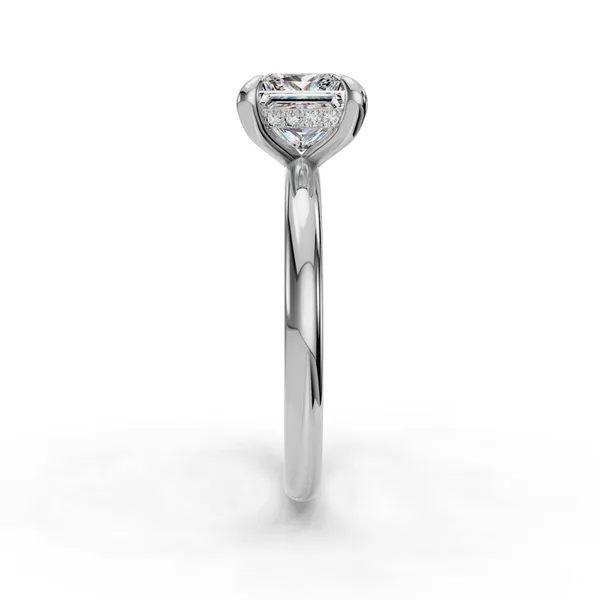 Platinum Princess Engagement Ring Setting Image 3 SVS Fine Jewelry Oceanside, NY