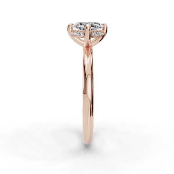 14K Rose Gold Marquise Engagement Ring Setting Image 3 SVS Fine Jewelry Oceanside, NY