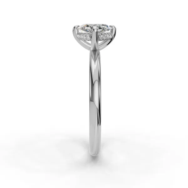 14K White Gold Marquise Engagement Ring Setting Image 3 SVS Fine Jewelry Oceanside, NY