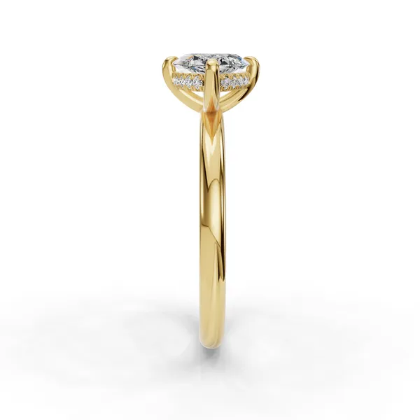 18K Yellow Gold Marquise Engagement Ring Setting Image 3 SVS Fine Jewelry Oceanside, NY