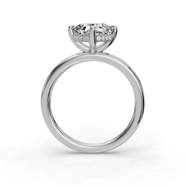 Platinum Cushion Engagement Ring Setting Image 2 SVS Fine Jewelry Oceanside, NY
