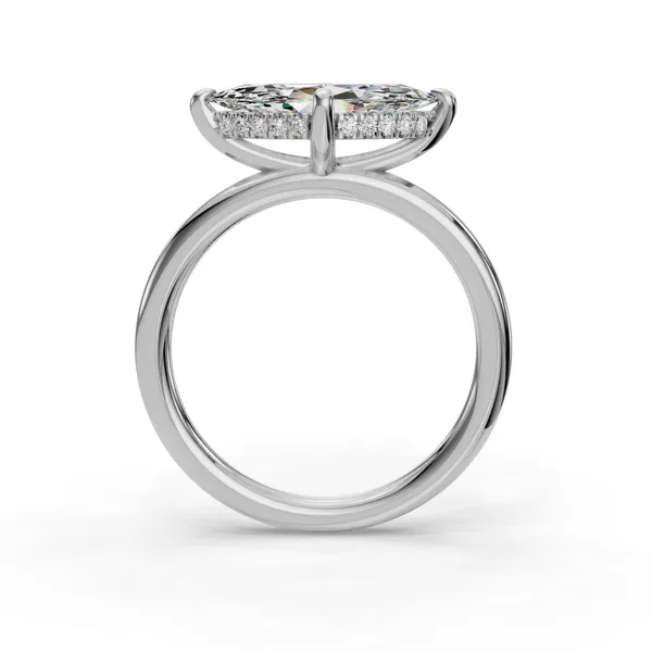 Platinum Marquise Engagement Ring Setting Image 2 SVS Fine Jewelry Oceanside, NY