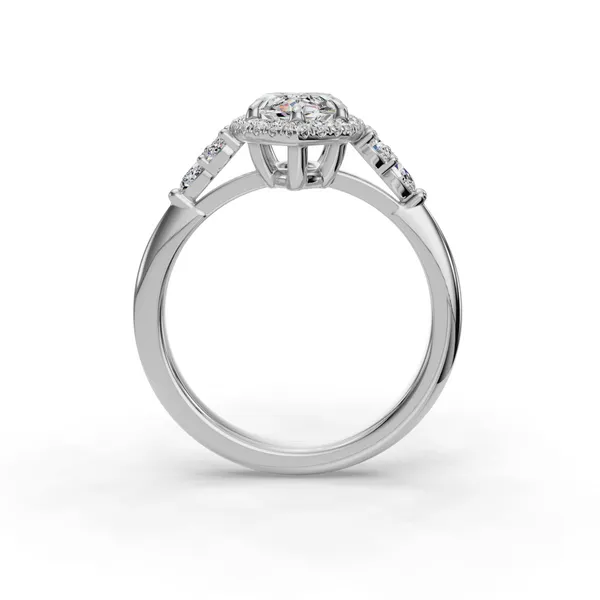 18K White Gold Marquise Engagement Ring Setting Image 2 SVS Fine Jewelry Oceanside, NY