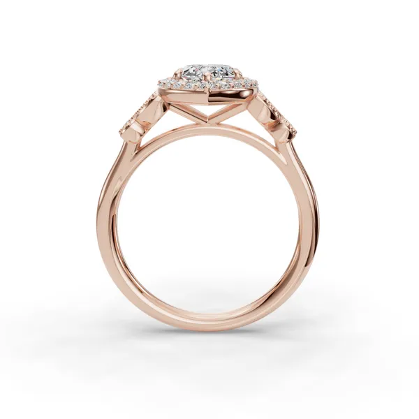 14K Rose Gold Marquise Engagement Ring Setting Image 2 SVS Fine Jewelry Oceanside, NY