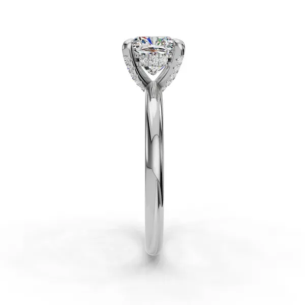 Platinum Cushion Engagement Ring Setting Image 3 SVS Fine Jewelry Oceanside, NY