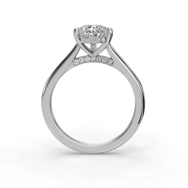 Platinum Pear Engagement Ring Setting Image 2 SVS Fine Jewelry Oceanside, NY