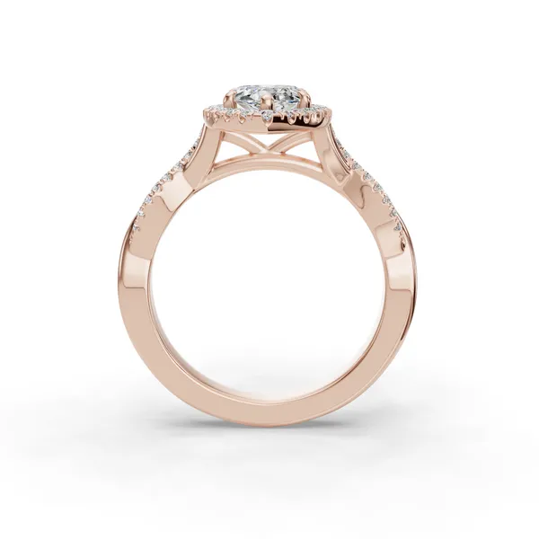 18K Rose Gold Marquise Engagement Ring Setting Image 2 SVS Fine Jewelry Oceanside, NY