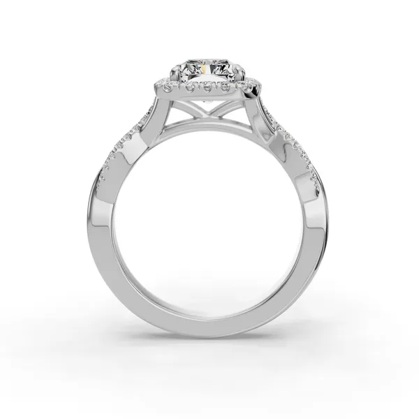 Platinum Radiant Engagement Ring Setting Image 2 SVS Fine Jewelry Oceanside, NY
