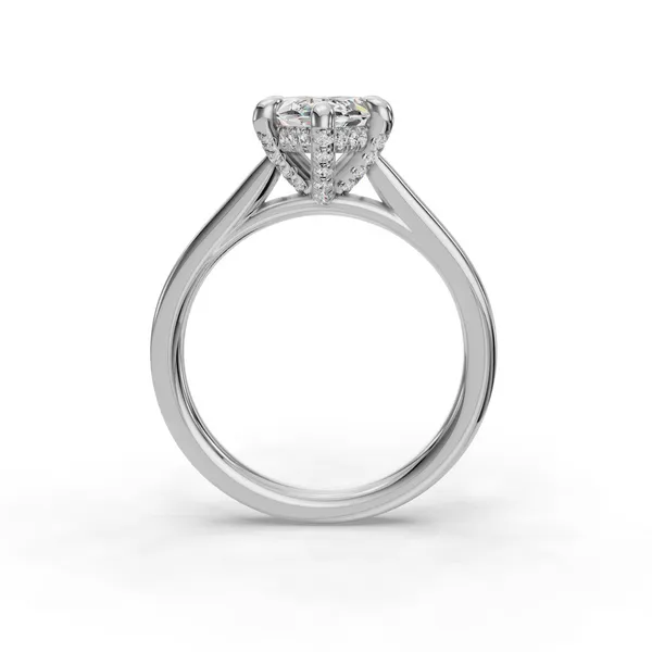 14K White Gold Marquise Engagement Ring Setting Image 2 SVS Fine Jewelry Oceanside, NY