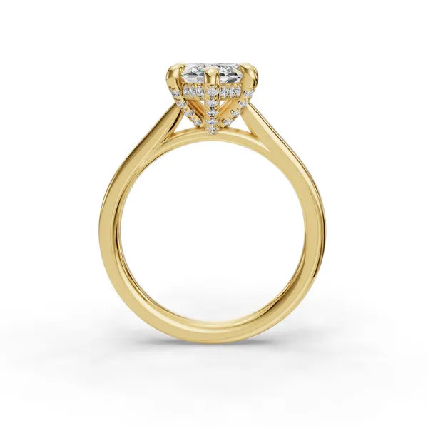 14K Yellow Gold Marquise Engagement Ring Setting Image 2 SVS Fine Jewelry Oceanside, NY
