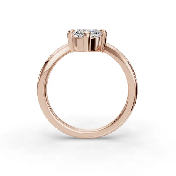 14K Rose Gold Marquise Engagement Ring Setting Image 2 SVS Fine Jewelry Oceanside, NY
